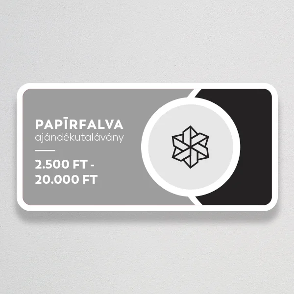 Papírfalva ajándékutalvány