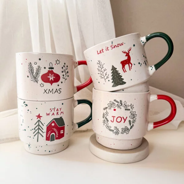 Bögre téli mintákkal - 350 ml - Joy